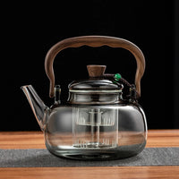 Théière en Verre Borosilicaté + Réchaud Électrique