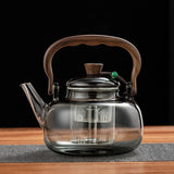 Théière en Verre Borosilicaté + Réchaud Électrique