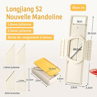 Outil de cuisine multifonctionnel pour râper, trancher et couper les légumes, râpe et effilocher