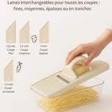 Outil de cuisine multifonctionnel pour râper, trancher et couper les légumes, râpe et effilocher